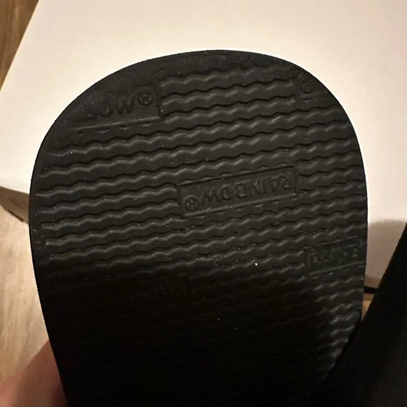 Rainbow Black sandals with charcoal Strap - Picture 8 of 9